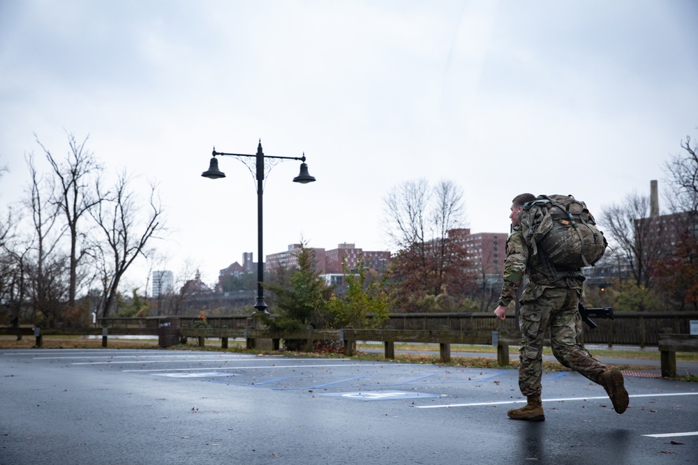 Cadets conduct the final ruck of the year