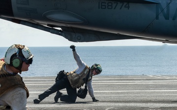 USS Carl Vinson (CVN 70) Conducts Routine Flight Operations in the South China Sea