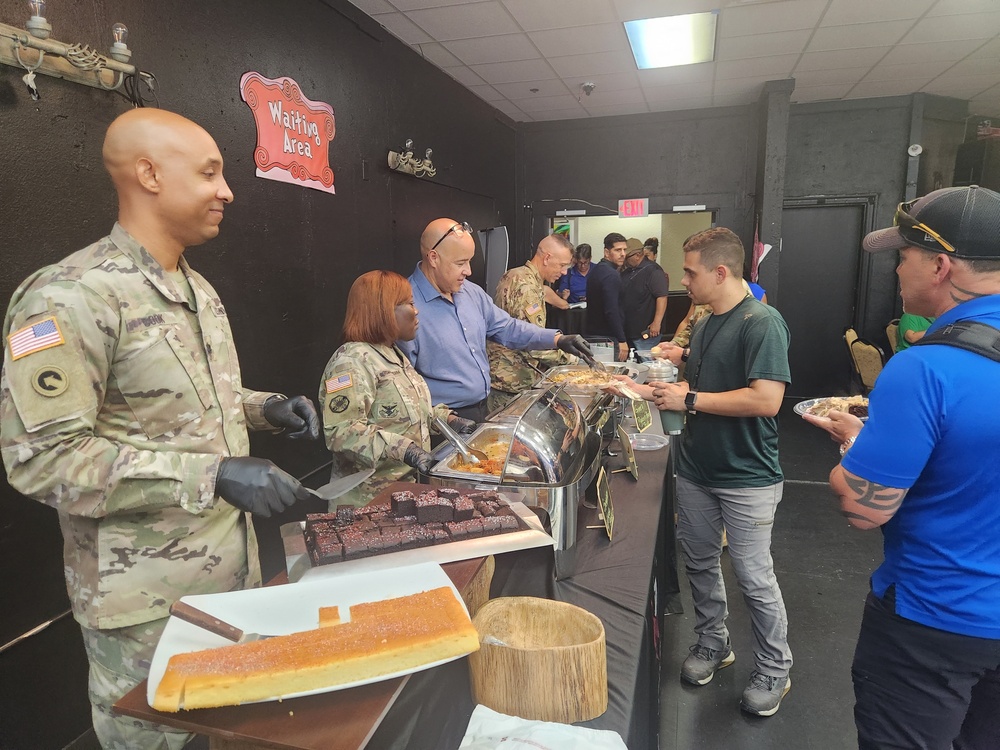 Fort Buchanan’s Service Members enjoy a Christmas Lunch thanks to the Gary Sinise Foundation