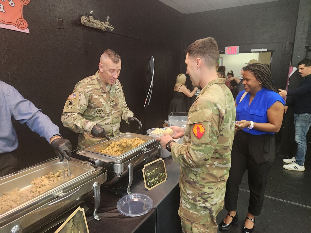 Fort Buchanan’s Service Members enjoy a Christmas Lunch thanks to the Gary Sinise Foundation