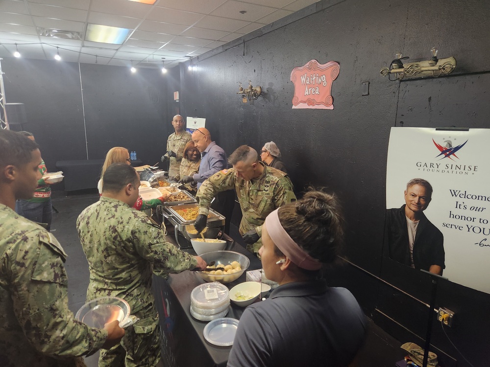 Fort Buchanan’s Service Members enjoy a Christmas Lunch thanks to the Gary Sinise Foundation