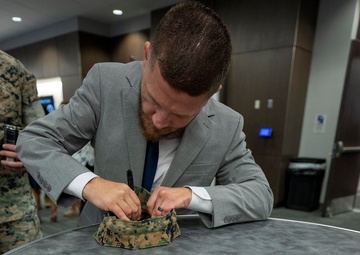 Medal of Honor Recipient Signs Books at NSA