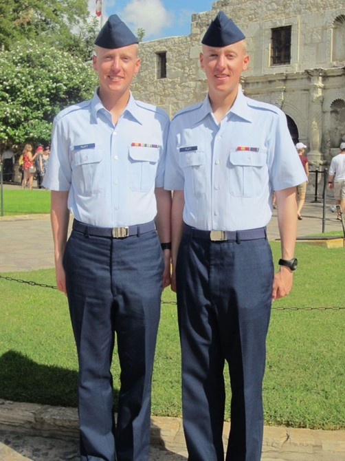 Twin brothers serve together at Basic Military Training, share goal to inspire Airmen