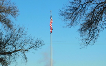 American Flag and Fort McCoy