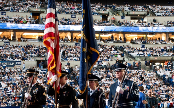 Hoosier Guardsmen support Salute to Service at Indianapolis Colts game