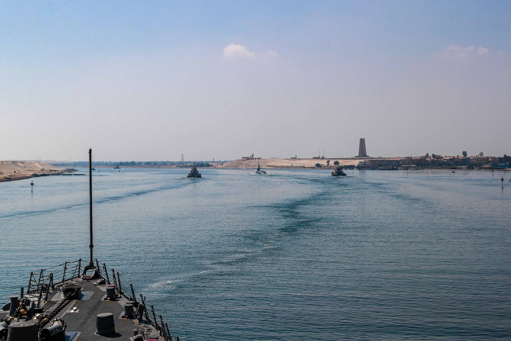 Michael Murphy escorts USS Georgia through Suez Canal