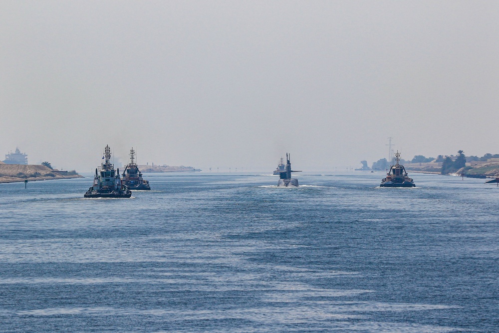 Michael Murphy escorts USS Georgia through Suez Canal