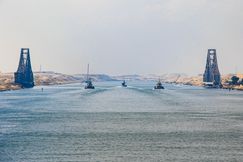 Michael Murphy escorts USS Georgia through Suez Canal