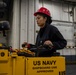 USS Abraham Lincoln conducts ammunition transfer with USNS Washington Chambers