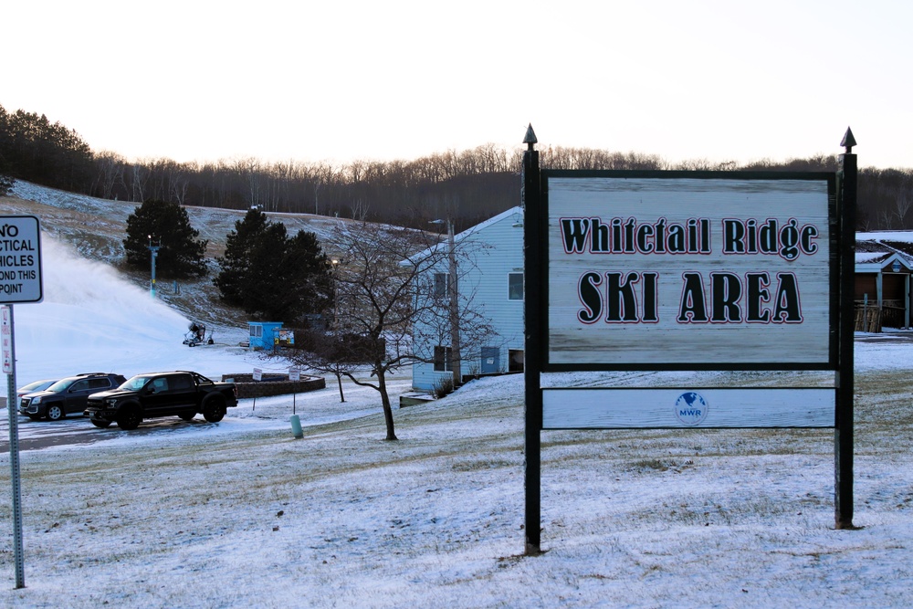 Snowmaking at Fort McCoy's Whitetail Ridge Ski Area