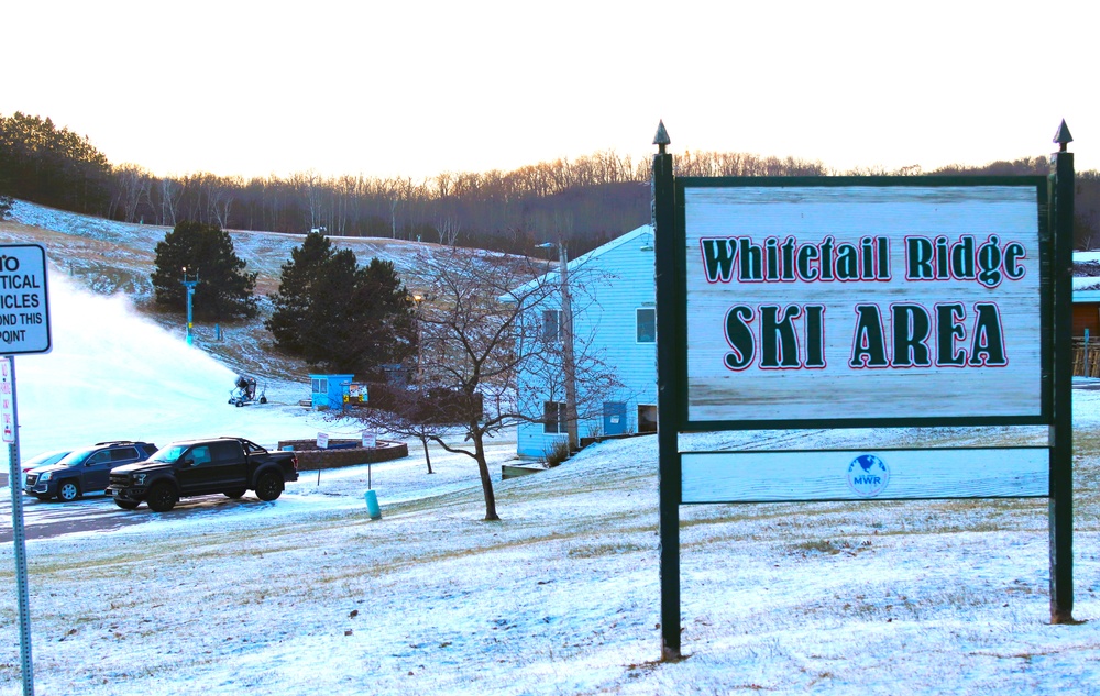 Snowmaking at Fort McCoy's Whitetail Ridge Ski Area