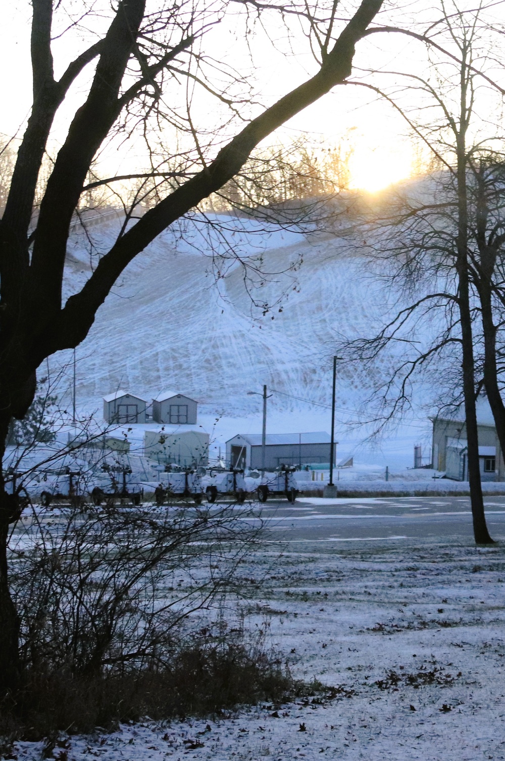 Snowmaking at Fort McCoy's Whitetail Ridge Ski Area