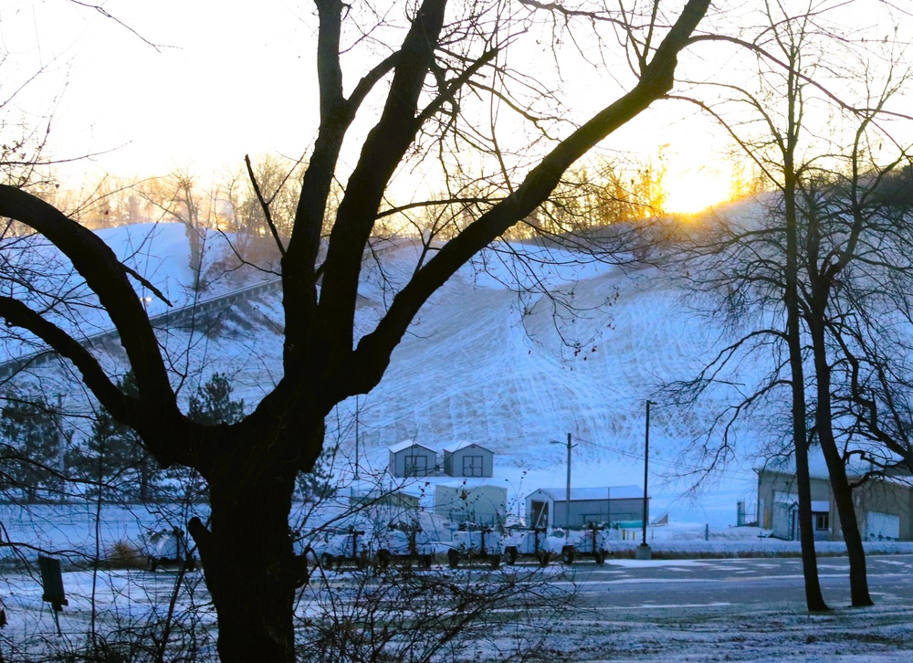 Snowmaking at Fort McCoy's Whitetail Ridge Ski Area