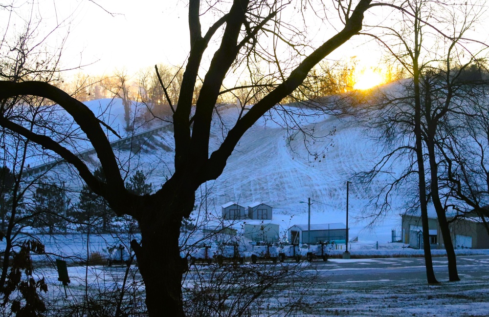 Snowmaking at Fort McCoy's Whitetail Ridge Ski Area