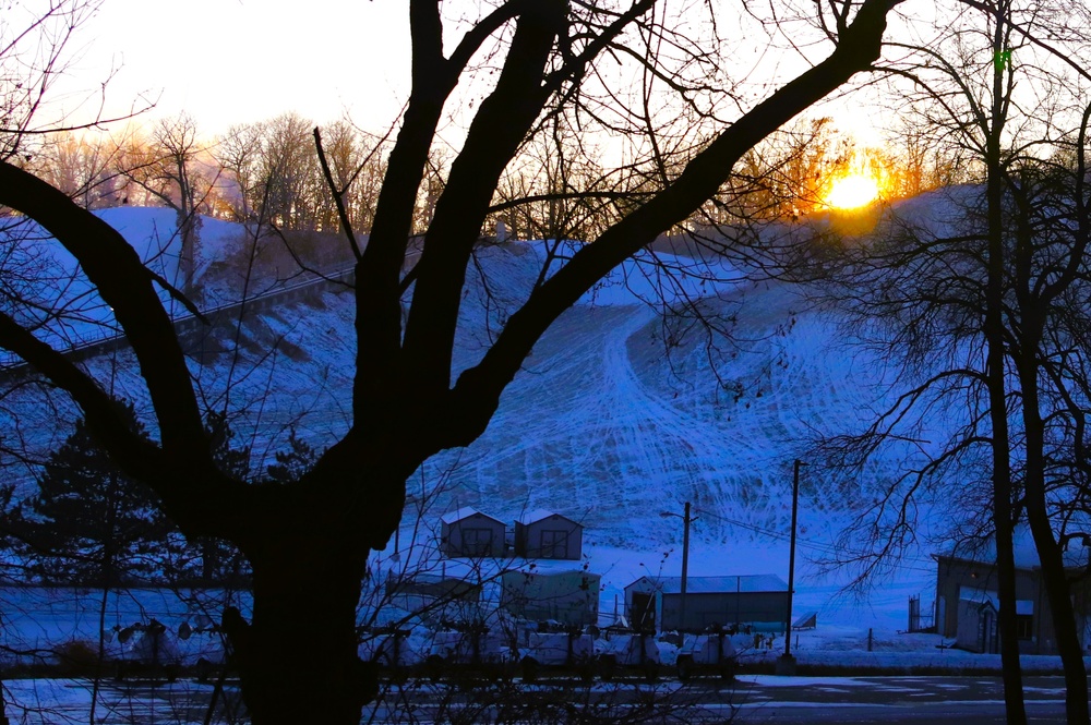 Snowmaking at Fort McCoy's Whitetail Ridge Ski Area