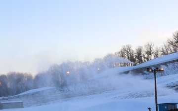 Snowmaking at Fort McCoy's Whitetail Ridge Ski Area