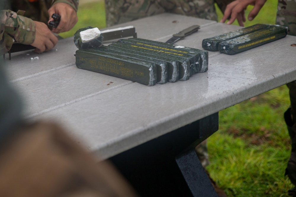 Marines and Airmen execute joint EOD Range