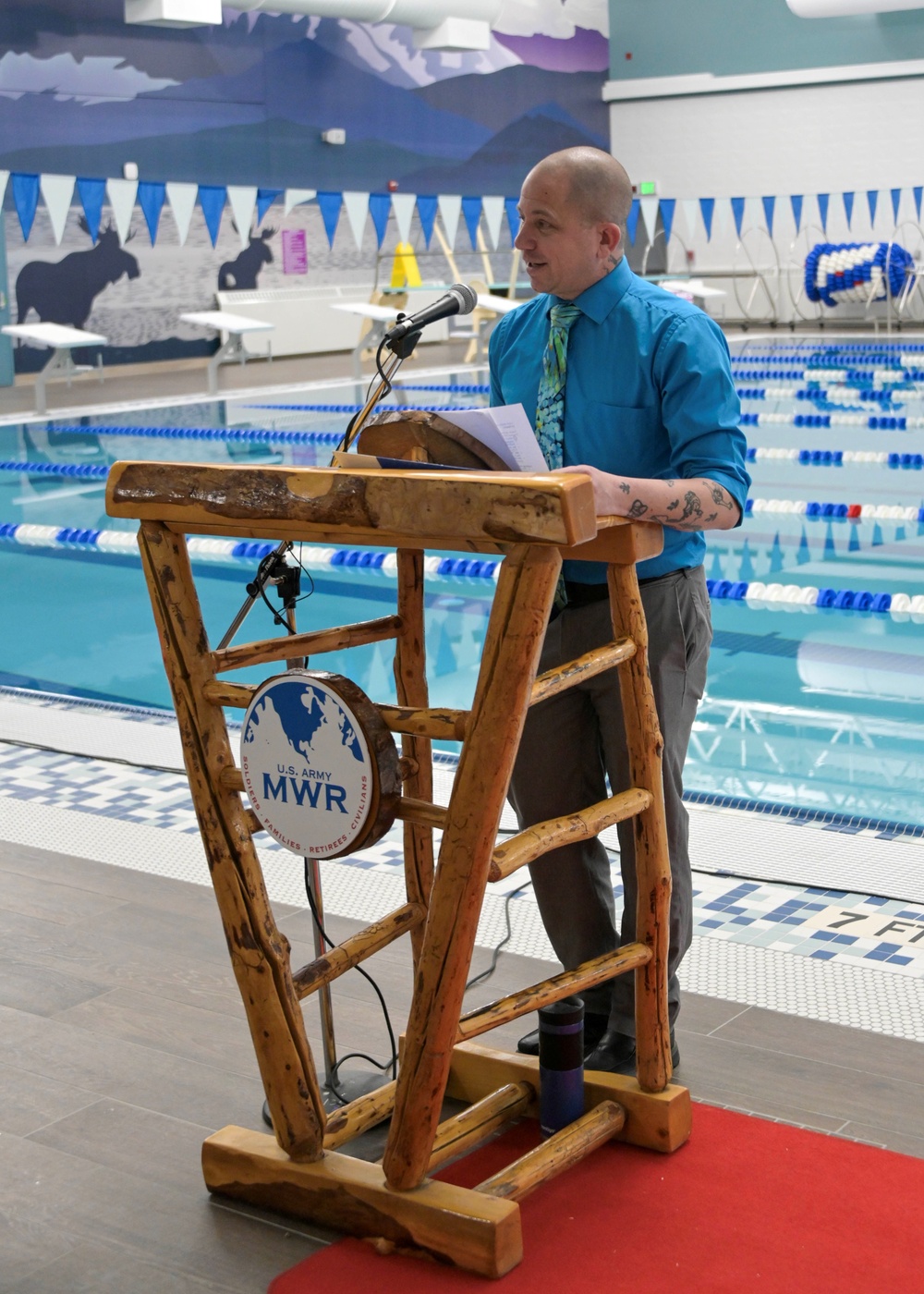 Fort Wainwright Aquatics Center opens to community with ribbon-cutting ceremony