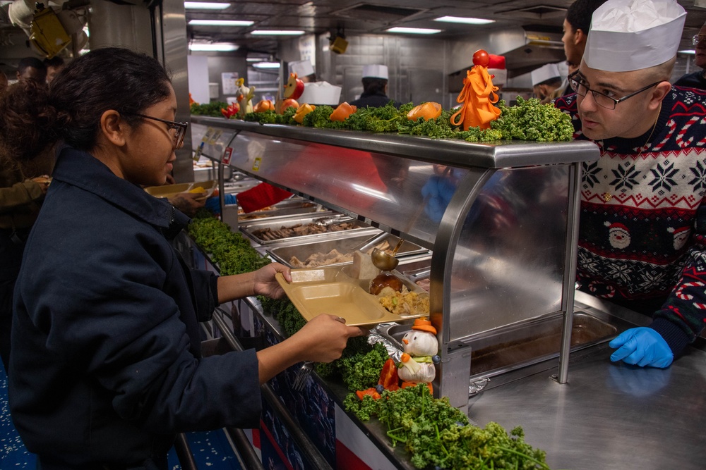 Holiday Meal aboard USS America (LHA 6)