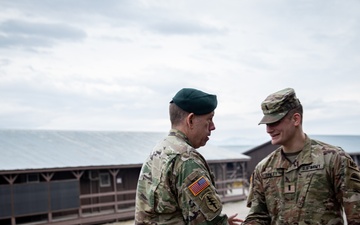 KFOR Chief of Staff meets with Soldiers from his home state at Camp Bondsteel