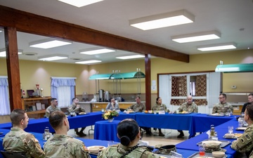 KFOR Chief of Staff meets with Soldiers from his home state at Camp Bondsteel