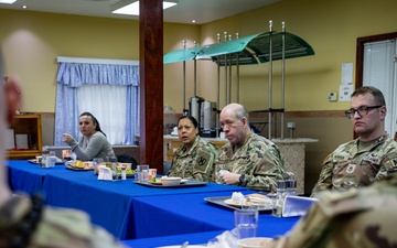 KFOR Chief of Staff meets with Soldiers from his home state at Camp Bondsteel