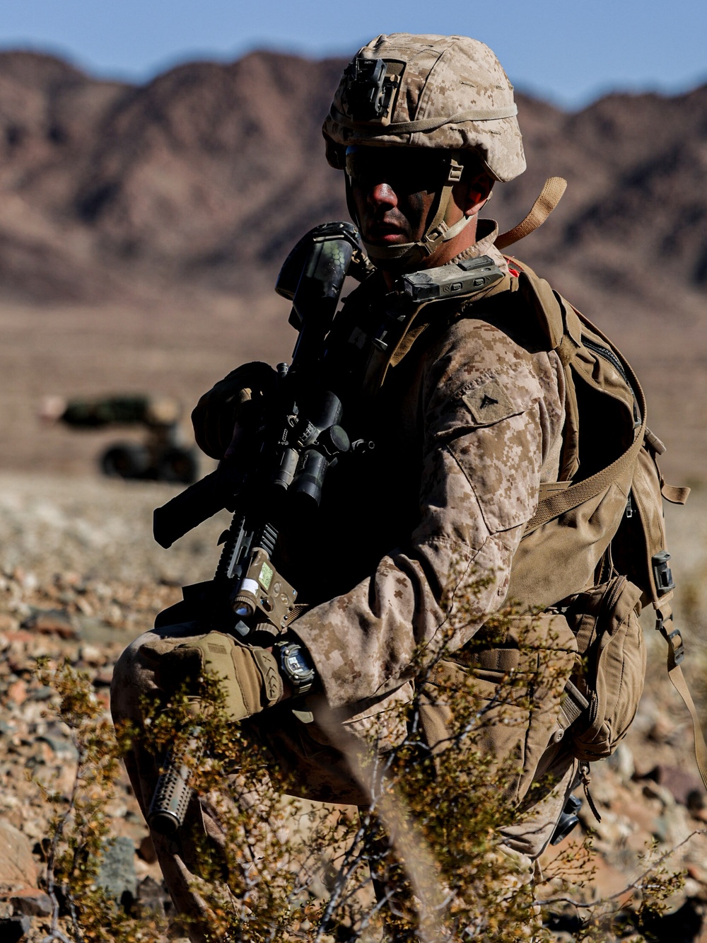 U.S. Marines with 2nd Battalion, 23rd Marine Regiment, conduct platoon supported raids during training for upcoming deployment