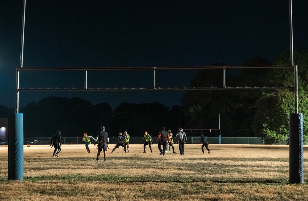 Touchdowns and takeoffs: JB Charleston flag football showdown