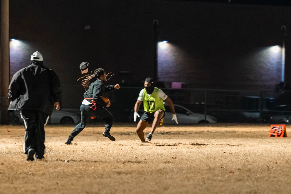 Touchdowns and takeoffs: JB Charleston flag football showdown