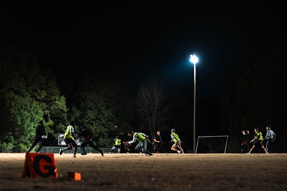 Touchdowns and takeoffs: JB Charleston flag football showdown