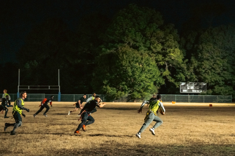 Touchdowns and takeoffs: JB Charleston flag football showdown