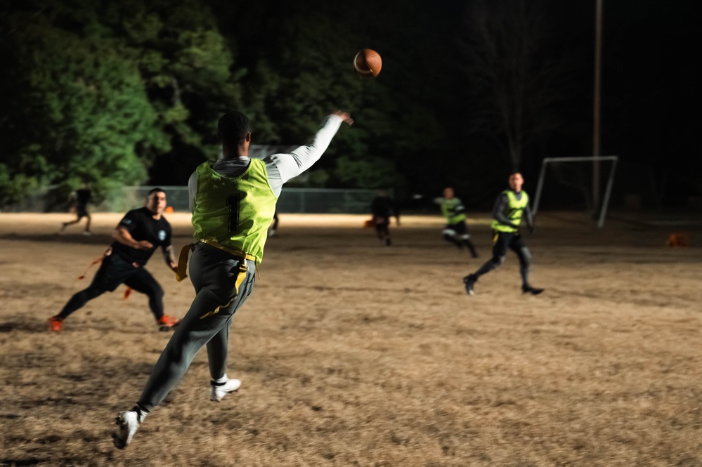 Touchdowns and takeoffs: JB Charleston flag football showdown