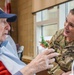 Holiday veterans center visit