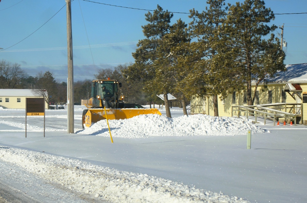 Fort McCoy snow-removal team gets to work during December 2024 snowfall events