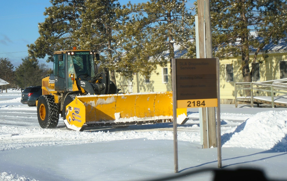 Fort McCoy snow-removal team gets to work during December 2024 snowfall events