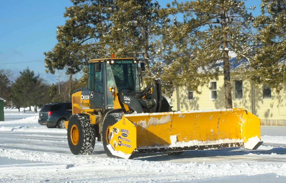 Fort McCoy snow-removal team gets to work during December 2024 snowfall events