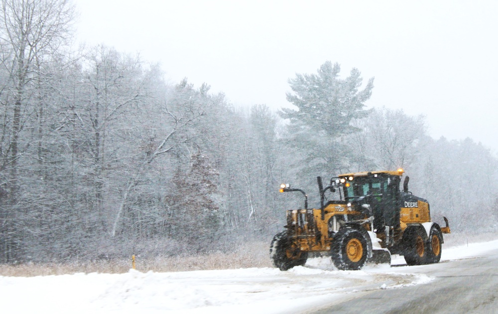 Fort McCoy snow-removal team gets to work during December 2024 snowfall events