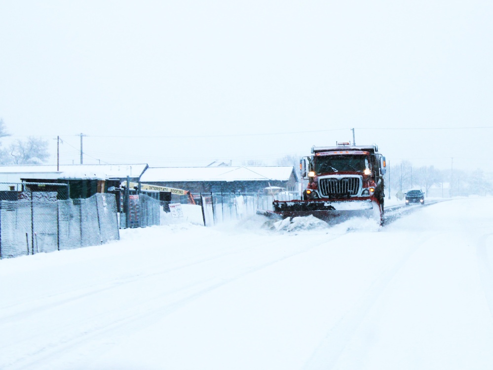 Fort McCoy snow-removal team gets to work during December 2024 snowfall events