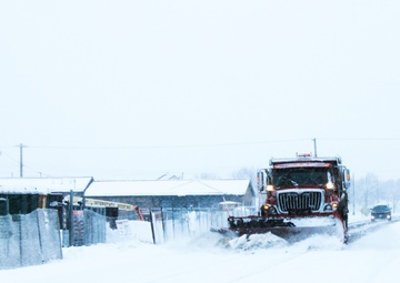 Fort McCoy snow-removal team gets to work during December 2024 snowfall events