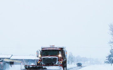 Fort McCoy snow-removal team gets to work during December 2024 snowfall events