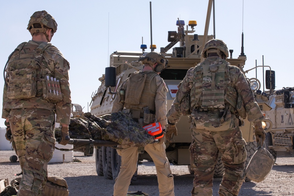 Coalition Members Conduct Base Defense Exercise