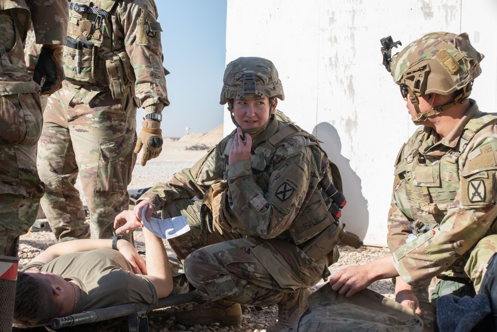 Coalition Members Conduct Base Defense Exercise