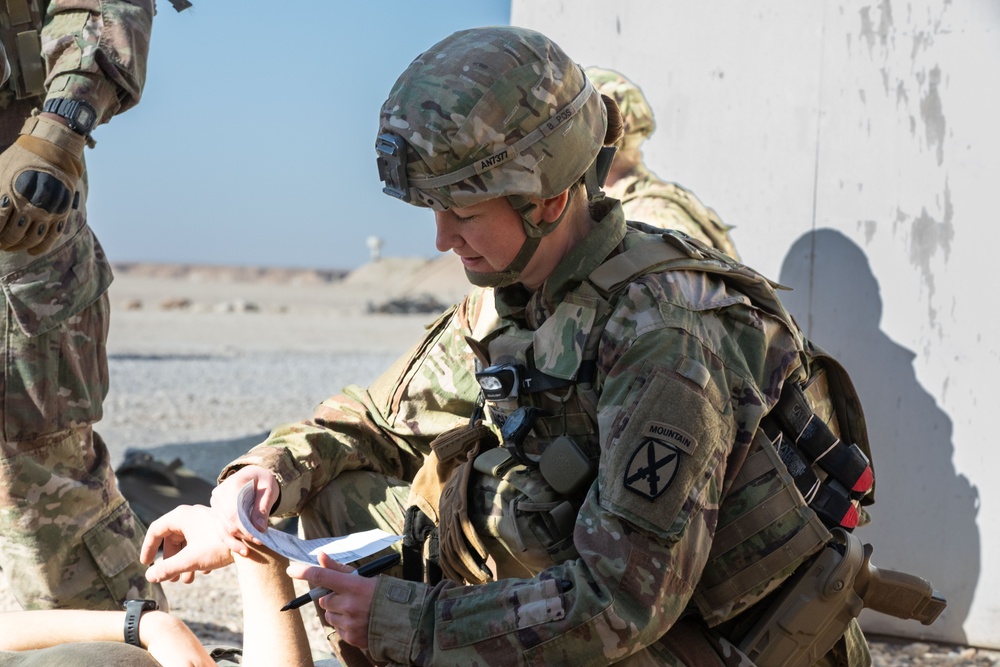 Coalition Members Conduct Base Defense Exercise
