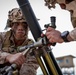 U.S. Marines with 2nd Battalion, 23rd Marine Regiment, fire mortars during training for upcoming deployment