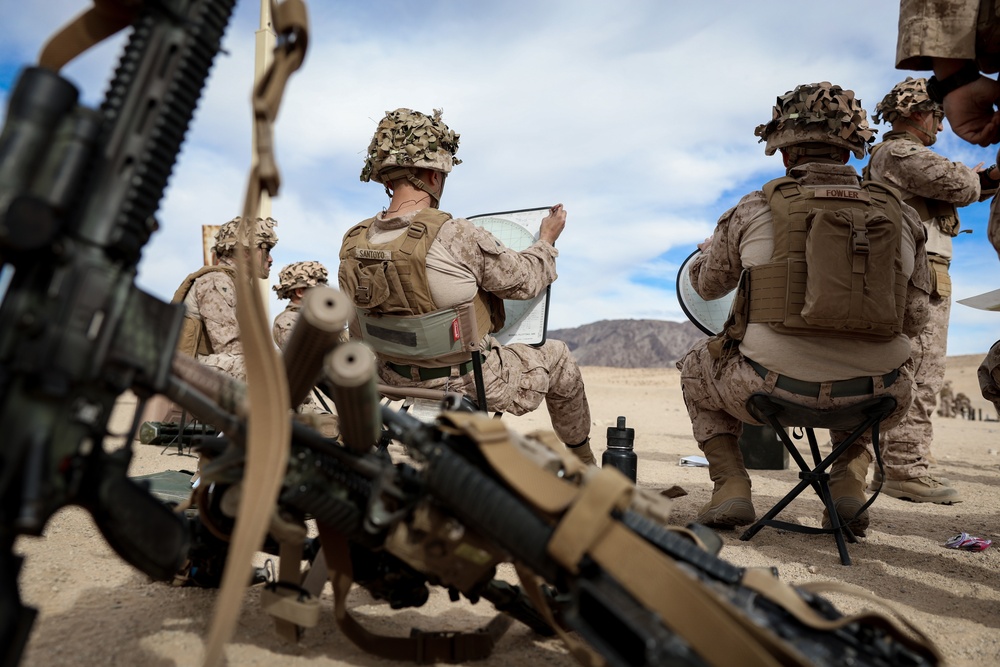 U.S. Marines with 2nd Battalion, 23rd Marine Regiment, fire mortars during training for upcoming deployment