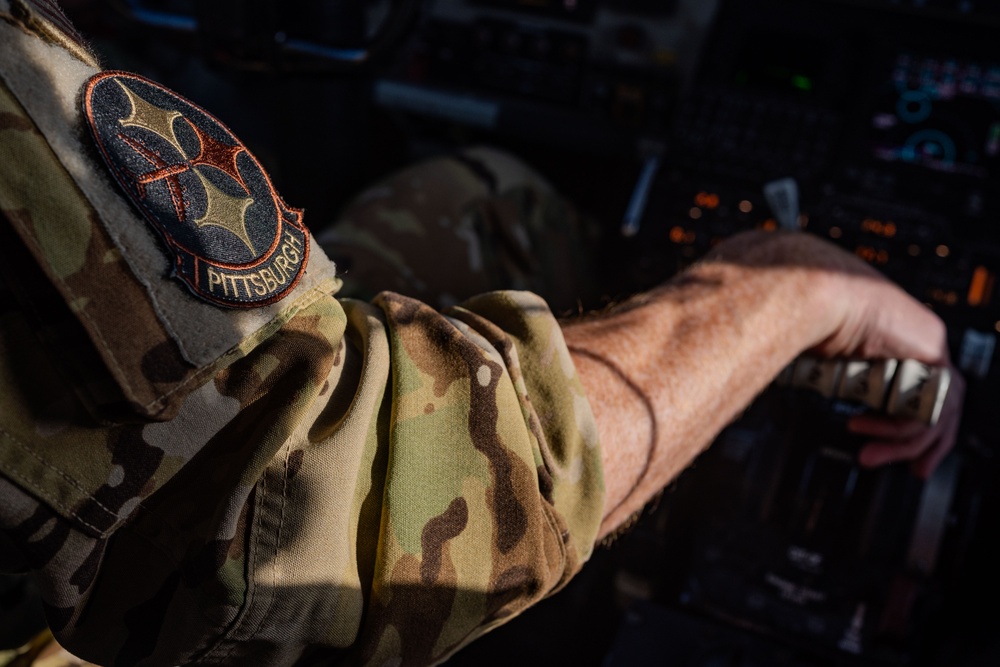 AFCENT AC-130J refuel with tanker gas over USCENTCOM AOR