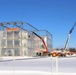 December 2024 construction operations for Fort McCoy East Barracks Project