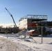 December 2024 construction operations for Fort McCoy East Barracks Project