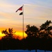 American Flag and Fort McCoy