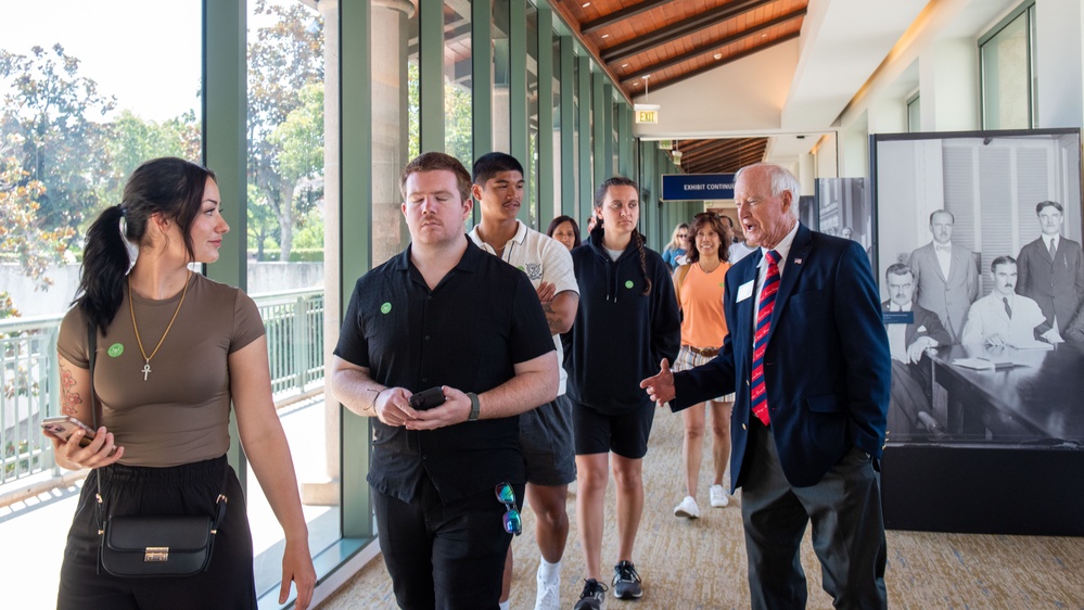 USS Ronald Reagan (CVN 76) Sailors visit the Ronald Reagan Presidential Library